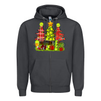 Smoke Christmas With Tennis Trees Zipper Hoodie - BundleAndBundleShop