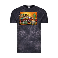 Cloud Black western truck cowboy gnome background Vintage Tee - BarkalooDesign