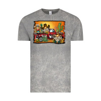 Cloud Rock western truck cowboy gnome background Vintage Tee - BarkalooDesign