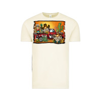Vintage Arctic western truck cowboy gnome background Vintage Tee - BarkalooDesign