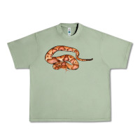 Oil Green Copperhead Snake Illustrations Urban Heavy Tee - LillyAllenDesigns