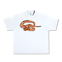 White Copperhead Snake Illustrations Urban Heavy Tee - LillyAllenDesigns