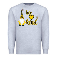 Heather Grey Bee Kind Premium Sweatshirt - Bettercallsaul