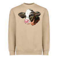 Mushroom holstein calf face Heavyweight Sweatshirt - LillyAllenDesigns