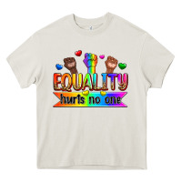 Cream equality hurts no one Heavy Core Tee - Zillion Design Studio