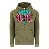 Vintage Olive floral nurse Vintage Hoodie - AdoDesignShop