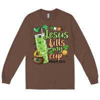Chestnut st. patricks day jesus fills my cup Long Sleeve Tee - MaliasSmallBusiness
