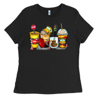 Black bus driver coffee cups Ladies Tee - Zillion Design Studio