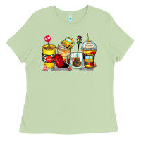 Matcha bus driver coffee cups Ladies Tee - Zillion Design Studio