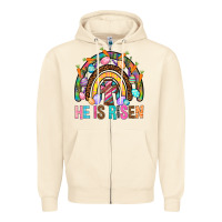 Sandshell He Is Risen Rainbow Zipper Hoodie - BundleAndBundleShop