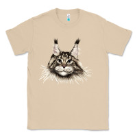 Maine Coon Cat Face Classic Tee | Teevron