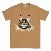 Toasted Coconut Maine Coon Cat Face Classic Tee - LillyAllenDesigns