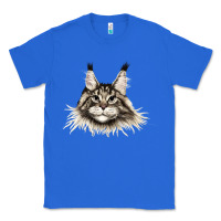 True Royal Maine Coon Cat Face Classic Tee - LillyAllenDesigns