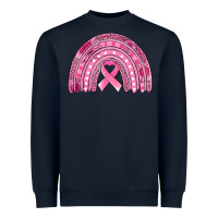 Breast Cancer Awareness Rainbow Heavyweight Sweatshirt | Teevron