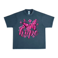 Midnight Navy hope breast cancer butterfly Urban Heavy Tee - Jasminsmagicworld