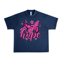 Navy hope breast cancer butterfly Urban Heavy Tee - Jasminsmagicworld