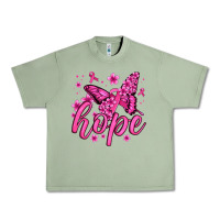 Oil Green hope breast cancer butterfly Urban Heavy Tee - Jasminsmagicworld