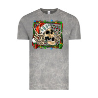 Cloud Rock Christmas happy skeleton Vintage Tee - Jasminsmagicworld