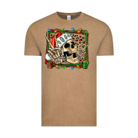 Vintage Coffee Christmas happy skeleton Vintage Tee - Jasminsmagicworld