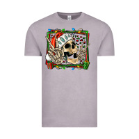 Vintage Zinc Christmas happy skeleton Vintage Tee - Jasminsmagicworld