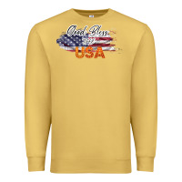 Antique Gold God Bless The USA Premium Sweatshirt - Bettercallsaul