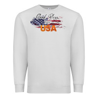 Dove Grey God Bless The USA Premium Sweatshirt - Bettercallsaul
