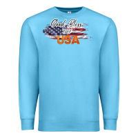 Ocean Blue God Bless The USA Premium Sweatshirt - Bettercallsaul