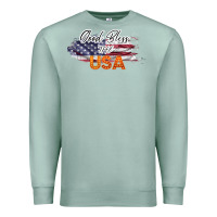 Seafoam God Bless The USA Premium Sweatshirt - Bettercallsaul