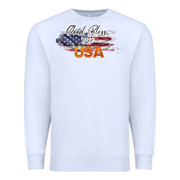 White God Bless The USA Premium Sweatshirt - Bettercallsaul