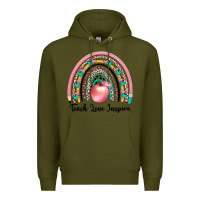 Army Green teach love inspire Premium Hoodie - JahusDesignShop