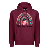 Burgundy teach love inspire Premium Hoodie - JahusDesignShop