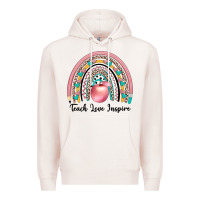 Pale Pink teach love inspire Premium Hoodie - JahusDesignShop