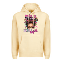 Pina Colada minding my own small business messy bun Premium Hoodie - texasbilliewilder