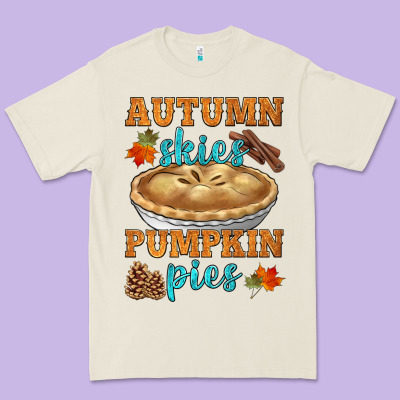 Autumn Skies Pumpkin Pies Premium Tee Designed By Hra Design Shop