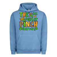 Pigment Pebble Blue St. Patrick's They call me mister pinch charming Urban Hoodie - OliviaCreatesArt