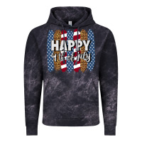 Cloud Black happy 4th of july brushstrokes Vintage Hoodie - BundleAndBundleShop