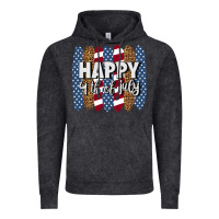 Vintage Black happy 4th of july brushstrokes Vintage Hoodie - BundleAndBundleShop
