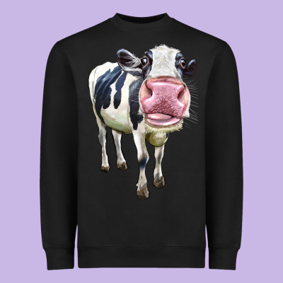 Cute Holstein Heavyweight Sweatshirt Designed By Lillyallendesigns