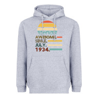 Heather Grey Awesome Since JULY 1934 Heavyweight Hoodie - Bettercallsaul