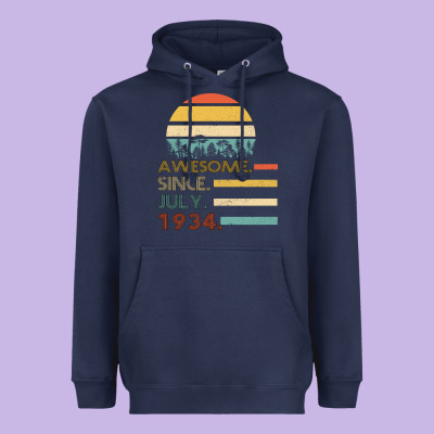 Awesome Since July 1934 Heavyweight Hoodie Designed By Bettercallsaul