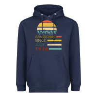 Navy Awesome Since JULY 1934 Heavyweight Hoodie - Bettercallsaul