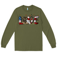 Army Green love army Long Sleeve Tee - MaliasSmallBusiness