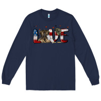 Navy love army Long Sleeve Tee - MaliasSmallBusiness