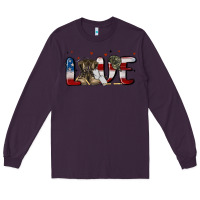 Plum love army Long Sleeve Tee - MaliasSmallBusiness