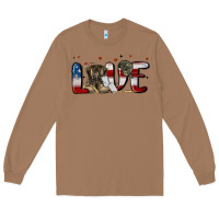 Toasted Coconut love army Long Sleeve Tee - MaliasSmallBusiness
