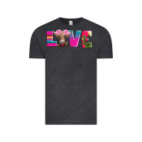 Vintage Black love with braunvieh cow Vintage Tee - AdoDesignShop