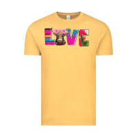 Vintage Mustard love with braunvieh cow Vintage Tee - AdoDesignShop