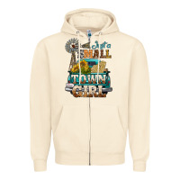 Sandshell Just A Small Town Girl Windmill Zipper Hoodie - BundleAndBundleShop