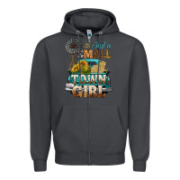 Smoke Just A Small Town Girl Windmill Zipper Hoodie - BundleAndBundleShop