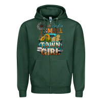 Sports Green Just A Small Town Girl Windmill Zipper Hoodie - BundleAndBundleShop